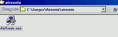 Doble clic en AirXonix.exe