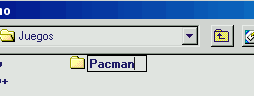 Doble clic en la carpeta Pacman para abrirla